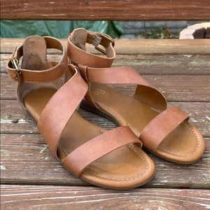 SOLD Franco Sarto leather sandals with ankle strap